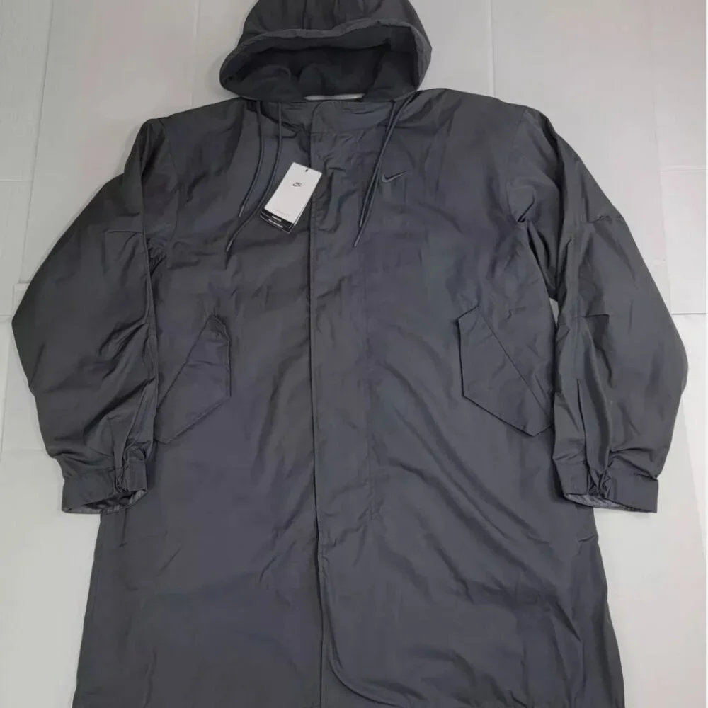 Nike 3 n 1 Therma Fit Life Parka Jacket Vests Smoke Grey DQ4926-070 Size S NEW